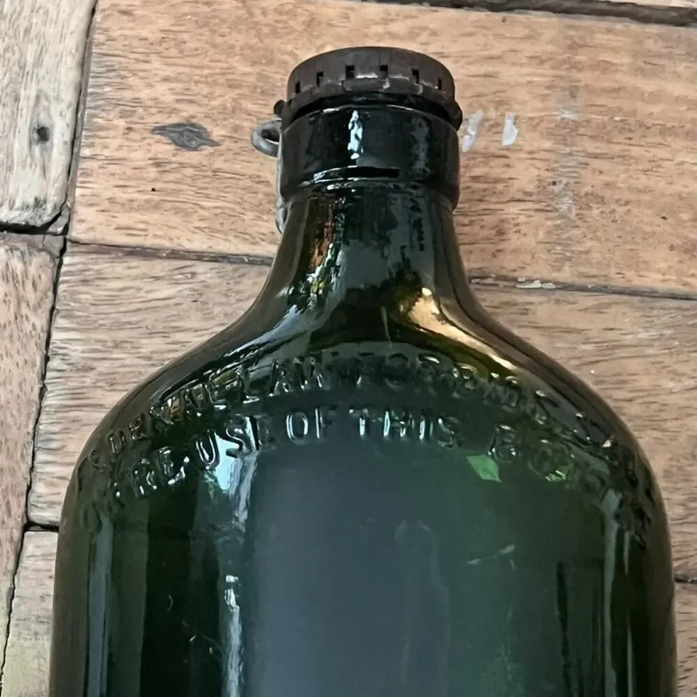Vintage James Buchanan & Co. Bottle With Original Swing Top Cap 7.7